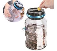 Tirelire numérique Caisse d'épargne électronique avec écran LCD,1,8L Tirelire pour Adultes et Enfants,Grande Tirelire électrique