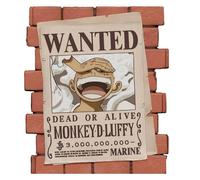 Plastoy One Piece Tirelire Affiche Wanted Monkey D. Luffy - PVC - 16 cm