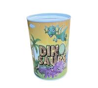 Tirelire originale pour enfants en étain Taille XXL (15 x 10, Dino Volant)