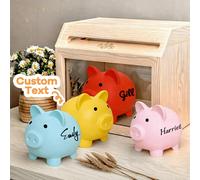 Tirelire personnalisée, boîte à monnaie personnalisée avec nom, boîte à espèces, tirelire à pièces et boîte d'épargne durable, tirelire personnalisée pour garçons ou filles, plusieurs couleurs disponi