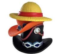 Tirelire - Pile de chapeaux de Luffy Ace Sabo Jaune G