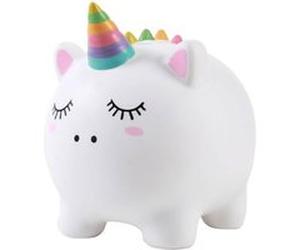 Tirelire plastique Licorne Aqua