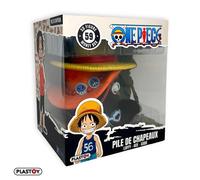 Plastoy Tirelire One Piece « Pile de Chapeaux » Luffy Ace Sabo PVC 15 cm