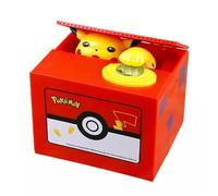 Tirelire Pokémon Figurine d'action Anime Pikachu Tirelire Voler une pièce Tirelire