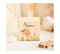 Tirelire SIUAKBV, personnalisée pour bébé, cadeau de baptême en bois, tirelire d'enfant