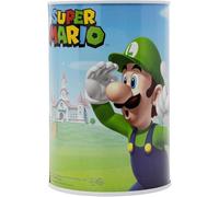 Tirelire Super Mario officielle en métal de 15 cm pour enfants - Pièce de monnaie et économie d'argent - Cadeau de jeu amusant pour garçons et filles