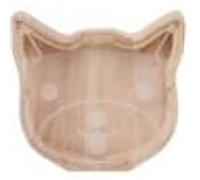 Tirelire TechKidz - Bois - Chat Beige G