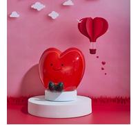 Tirelire - The Concept Factory - Cœur Kawaii - Rouge