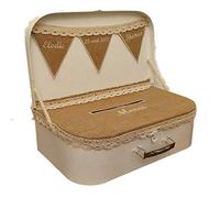 Tirelire/urne/Cagnotte pour Mariage en Forme de Valise personnalisée
