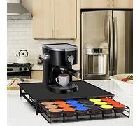 Tiroir à Capsule de Café, Tiroir de Rangement pour Capsul - Support de tiroir de Rangement de café pour Gusto - 36 Capsule Capacité- 36 PCS-Noir-39 * 35 * 7.5cm