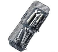 Tiroir à couverts réglable 36 cm extensible transparent réglable (A S) | Matériau PET cristallin, identification instantanée, hygiénique lisse, passe au lave-vaisselle, durable