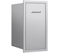 Tiroir à déchets pour cuisine d'extérieur, dimensions intérieures : 34,3 cm (L) x 49,8 cm (P) x 65,5 cm (H) ; tiroirs polyvalents en acier inoxydable pour cuisine d'extérieur, capacité maximale de 25 