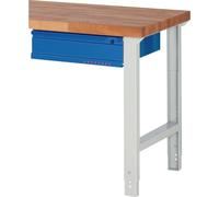 Tiroir BK 650 L580 x P650 x H150 mm, bleu gentiane, RAL 5010, adapté à l'établi