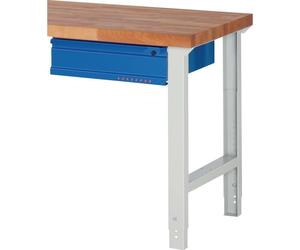 Tiroir BK 650 L580 x P650 x H150 mm, bleu gentiane, RAL 5010, adapté à l'établi