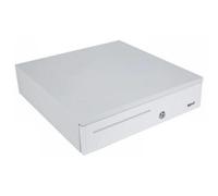 iggual Tiroir-caisse IRON-30PW - Manuel/Automatique, 5 billets/5 pièces, serrure 3 positions, blanc