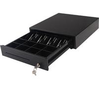 Tiroir-caisse moyen sous le comptoir avec insert amovible, acier épais, pour l'argent, HD-KR35