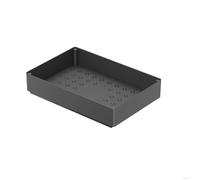 Tiroir Coulissant Cuisine,27 X 37.5 X 5CM, Bac Rangement Coulissant Placard Cuisine, Meuble Organisateur Sous Evier-NOIR