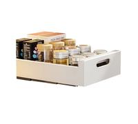 Tiroir Coulissant Cuisine, Etagere Cuisine Plateau Coulissant Cuisine, Organiseurs De Placards Tiroir Telescopique Cuisine Pour Placard De Cuisine,25Lx43Px9H CM,Pas Besoin De Percer Ni De Clouer,Noir