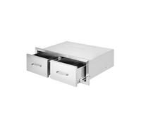 Tiroir de Cuisine Double en Inox 75×50×25cm pour Rangement Ustensile Cuisine