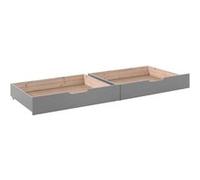 Pino 2 tiroirs - couleur gris