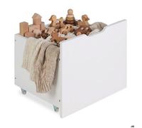 Tiroir de rangement blanc en bois pour lit mezzanine