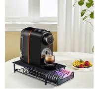 Tiroir de rangement pour capsules de café, boîte de rangement pour machine à café pouvant contenir 60 capsules.