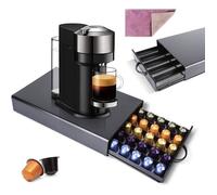 Tiroir de Rangement Pour Capsules Nespresso, Support pour Machine de Café, Capacité 40 Capsules, Porte-dosettes de café pour [19]