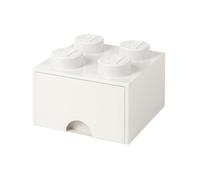 Brique de Rangement LEGO 1 tiroir 4 tenons - Blanc