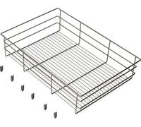 Tiroir en fil métallique pour armoires et dressings Quartz - 640mm (M80) - Acier - Titane