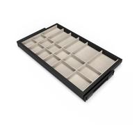 Tiroir organiseur avec coulisses Hack - largeur 800 mm - gris et noir EMUCA