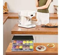 Tiroir pour Capsules de Café, Distributeur de Dosettes de Café - Dimensions: 39 * 35 * 14cm - porte-capsule de café verre transparent transparent