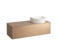 Tiroir Sonar courant, 1 tiroir, adapté aux cuvettes des lavabos 812340, 812341, 812342, 812343, découpe à droite pour le lavabo, H4054230340411, Couleur: Cuivre