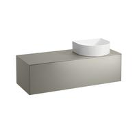 Tiroir Sonar courant, 1 tiroir, adapté aux cuvettes des lavabos 812340, 812341, 812342, 812343, découpe à droite pour le lavabo, H4054230340421, Couleur: Titane