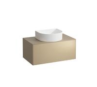 Tiroir Sonar courant, 1 tiroir, adapté aux cuvettes des lavabos 812340, 812341, 812342, 812343, découpe au milieu pour le lavabo, H4054110340401, Couleur: Or