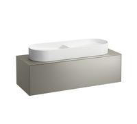 Tiroir Sonar courant, 1 tiroir, convient pour lavabo H812348, H812349, découpe au milieu pour lavabo, H4054710340421, Couleur: Titane