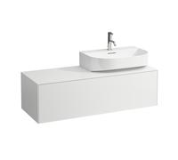 Tiroir Sonar courant, 1 tiroir, convient pour lavabo H816341, H816342, découpe à droite pour lavabo, H4054530341701, Couleur: Neige (blanc mat)