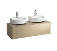 Tiroir Sonar en cours d'utilisation, 1 tiroir, adapté au lavabo H816341, découpe à gauche et à droite pour le lavabo, H4054540340401, Couleur: Or