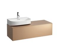 Tiroir Sonar en cours d'utilisation, 1 tiroir, adapté au lavabo H816341, H816342, découpe à gauche pour le lavabo, H4054520340411, Couleur: Cuivre