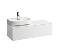 LAUFEN Caisson à tiroirs / buffet H4054520341701 117,5x34x45,5cm, découpe à gauche, blanc mat