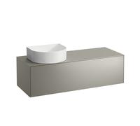 Laufen Meuble Sonar H4054220340421 - 1 tiroir, découpe gauche, titane, pour cuvettes 812340-812343