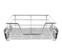 Tiroir télescopique de cuisine - Panier coulissant pour placard 60cm - Argent - Métal
