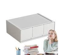 Tiroirs de rangement de bureau - Boîte de rangement empilable | Mini organisateur de tiroirs de bureau | Tiroirs de rangement en plastique pour fournitures de bureau, maquillage, papier à lettre