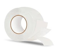 Tiruiya Ruban Pare Vapeur Double Face pour Ecran Sous Toiture, Extra Fort Bande Pare-Vapeur, Transparent Adhésif Freins et Membranes de Toiture (8cm x 10m x 1 rouleau)