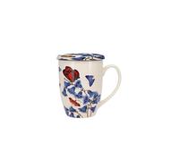 Tisanière en porcelaine avec Infuseur 380ml en Boite Cadeau , Encyclopédia Papillons bleu - KIUB