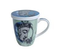 Tisanière en porcelaine avec infuseur Bouddha