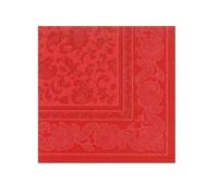 Tisch-Deko Royal Collection Lot de 20 serviettes de table décoratives Rouge 40 x 40 cm