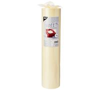 Tisch-Deko Table allées en Tissu Non tissé Doux au Choix similaire au Tissu 24 MX 40 cm Crème en Rouleau