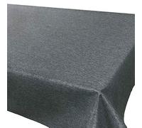 Tischdeckenshop24 Nappe de Table Vienne Anthracite Gris, imperméable Anti Tache, pour Toute l'année, rectangulaire 130x160 cm
