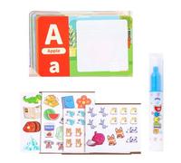TISHITA Autocollant Réutilisable Enfant Album Éducatif Livre Observation Concentration Apprentissage Thématique Peinture à l'eau Adapté pour Temps Calme Apprentissage Collectif