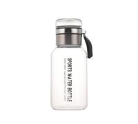 TISHITA Bouteille de Sport Bouteille d'Eau Gourde Infuseur Thé Carafe Verre Borosilicate Boissons Chaudes Froides Filtre Inox Séparable Couvercle Antifuite, 1000ML, Matériau Normal